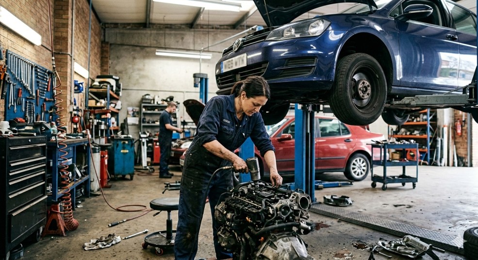 Mécanicien en atelier